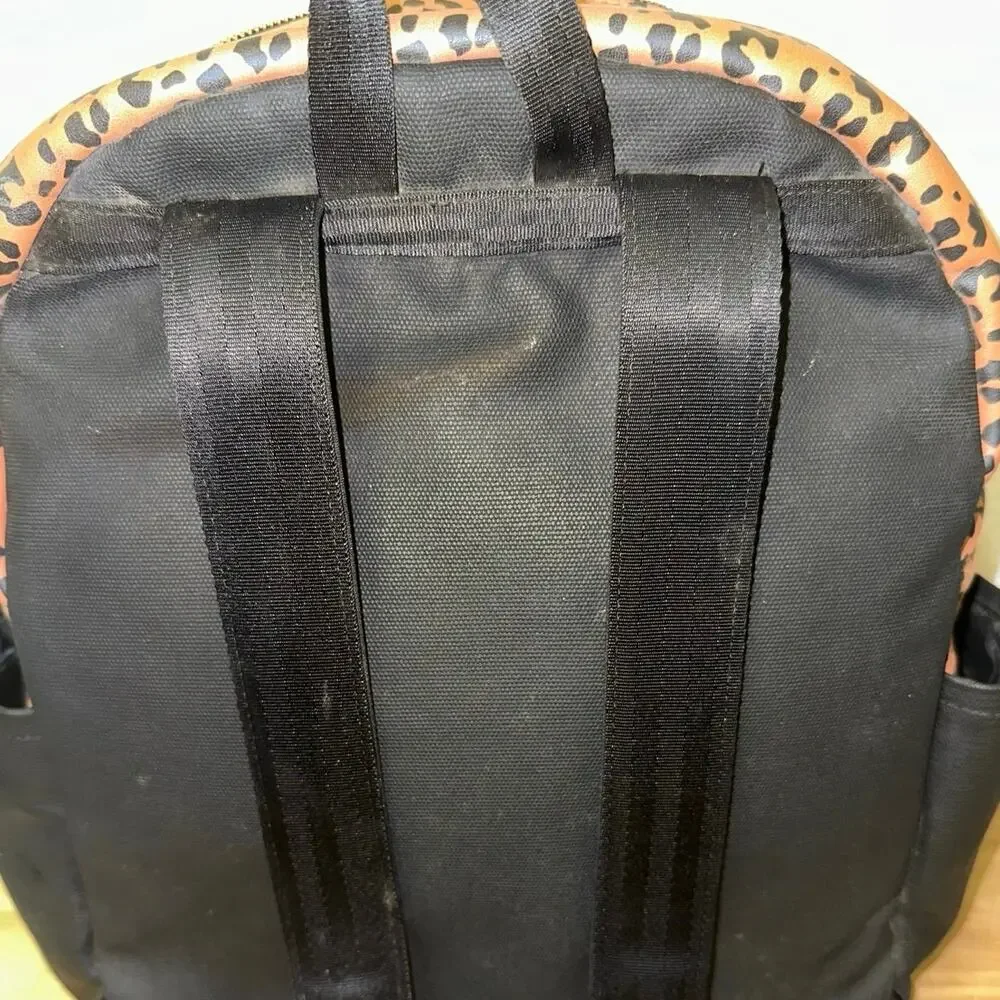 Petunia Pickle Bottom Leopard Diaper Bag Backpack Black Brown Travel
